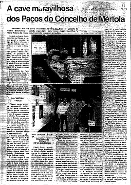 A cave maravilhosa dos Paços do Coelho de Mértola