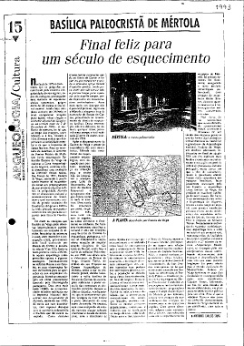 Basílica Paleocristã de Mértola: Final feliz para um século de esquecimento