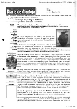 Campo Arqueológico aposta em formação académica