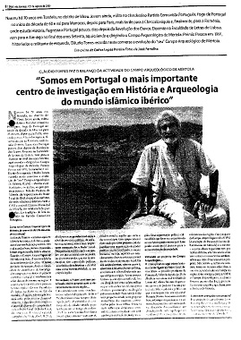 Entrevista Cláudio Torres: Somos em Portugal o mais importante centro de investigação em história