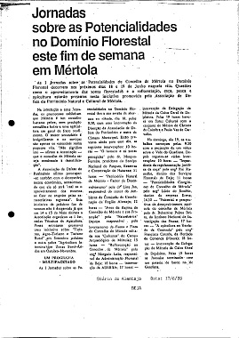 Jornadas sobre as Potencialidades no Domínio Florestal este fim de semana em Mértola