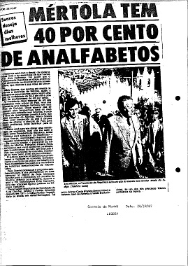 Mértola tem 40 por cento de analfabetos