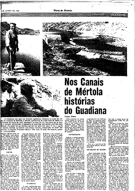 Nos canais de Mértola histórias do guadiana