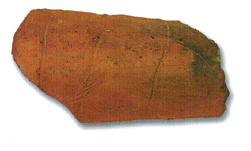 Roof tile with markings
