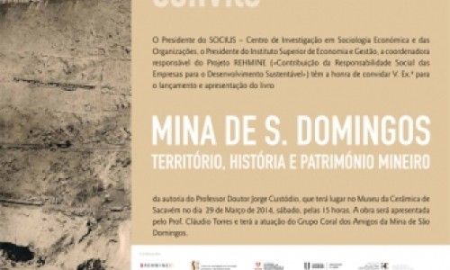 Lançamento do Livro sobre a Mina de S. Domingos