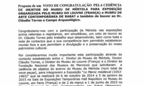 Assembleia Municipal de Mértola concede Voto de Louvor ao CAM