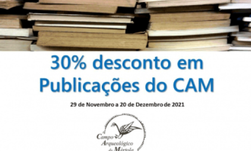 Desconto de 30% em publicações do CAM